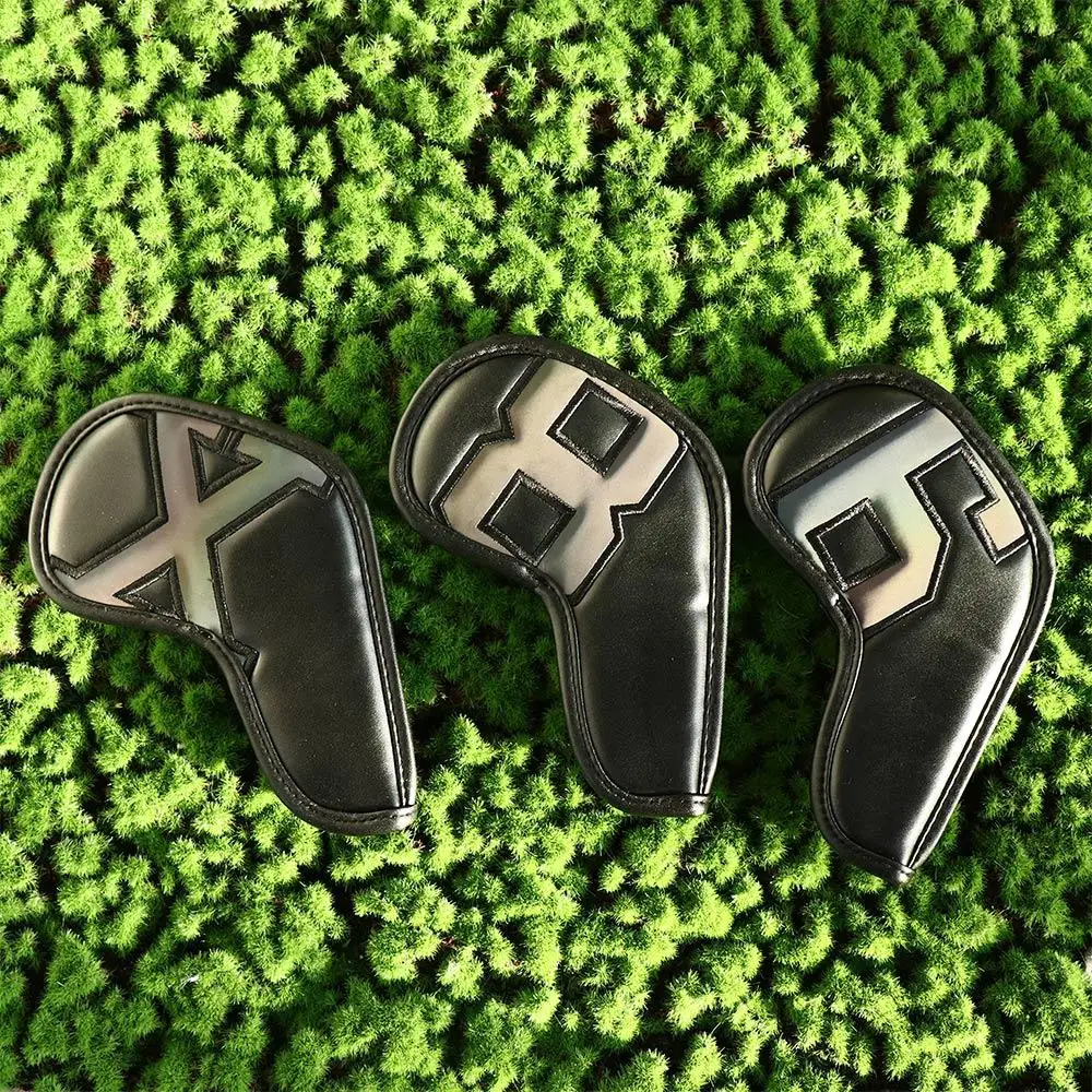 

PU Leather Dustproof Covers 4-9 ASPX Men and Women Protective Cover Golf Wedge Cover Golf Club Head Covers Golf Iron Covers