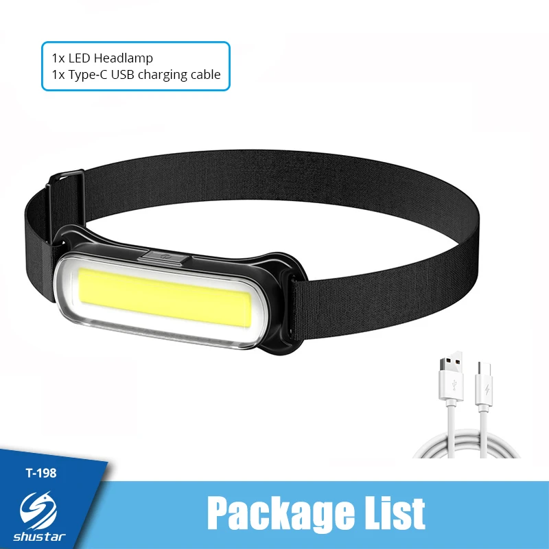USB Rechargeable LED Headlamp 3 Modes Fishing Camping Lantern