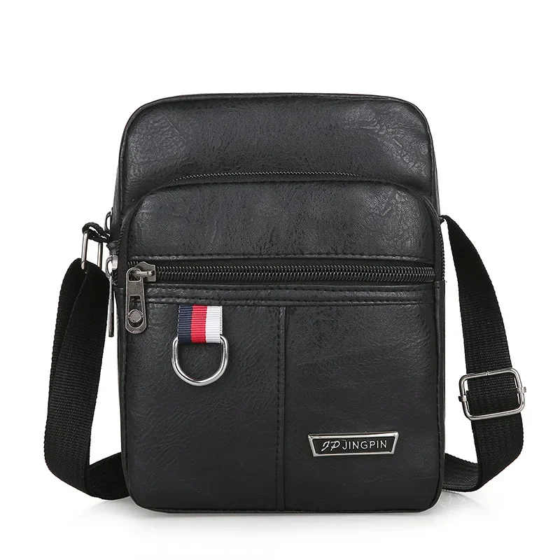 Bolso bandolera de piel sintética para hombre 2024, bandolera de viaje de gran capacidad para negocios