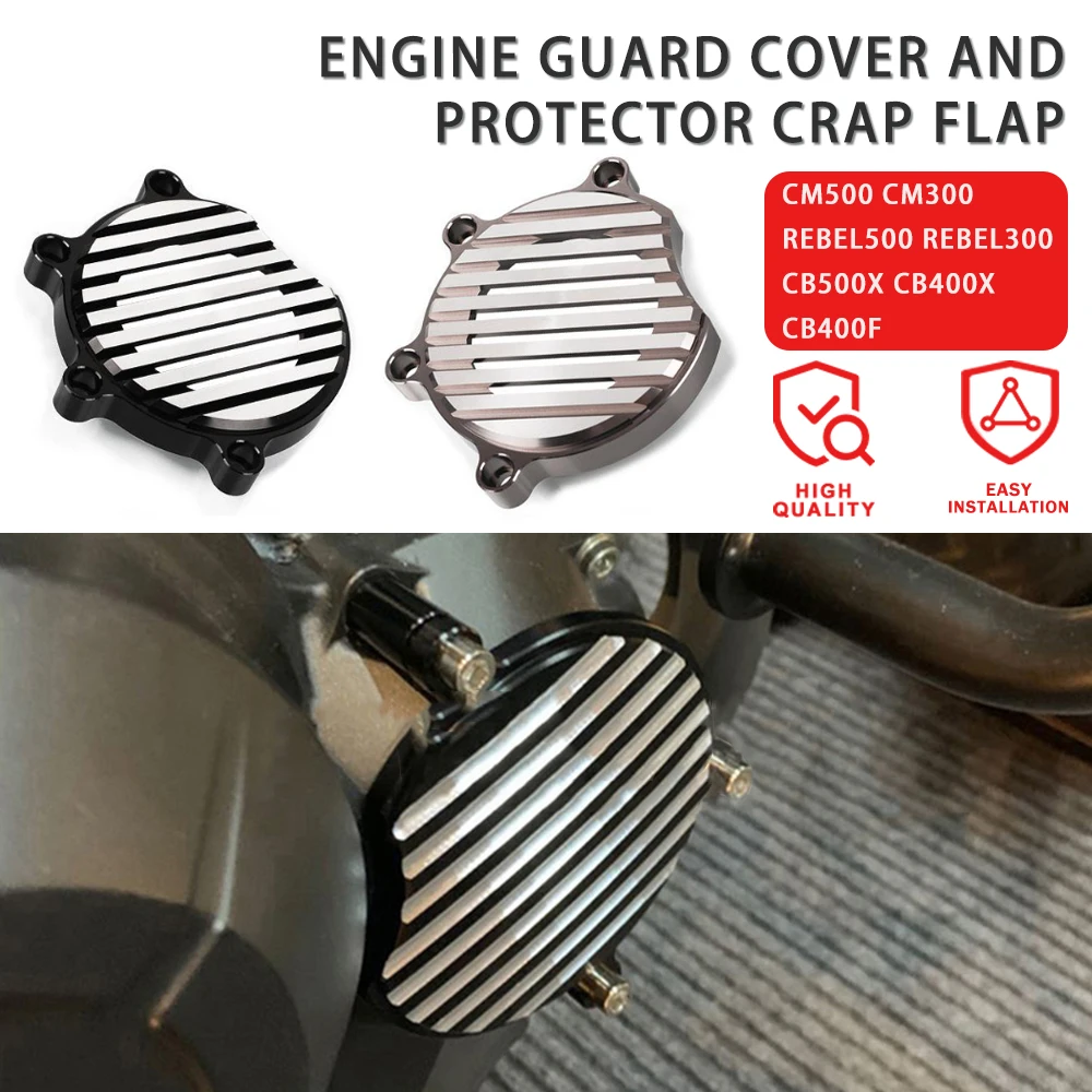 

Motorcycle Engine Guard Side Protective Cover CNC Anti-Fall Shell Motorbike For HONDA REBEL CB400X CB400F CB500X CM300 CM500