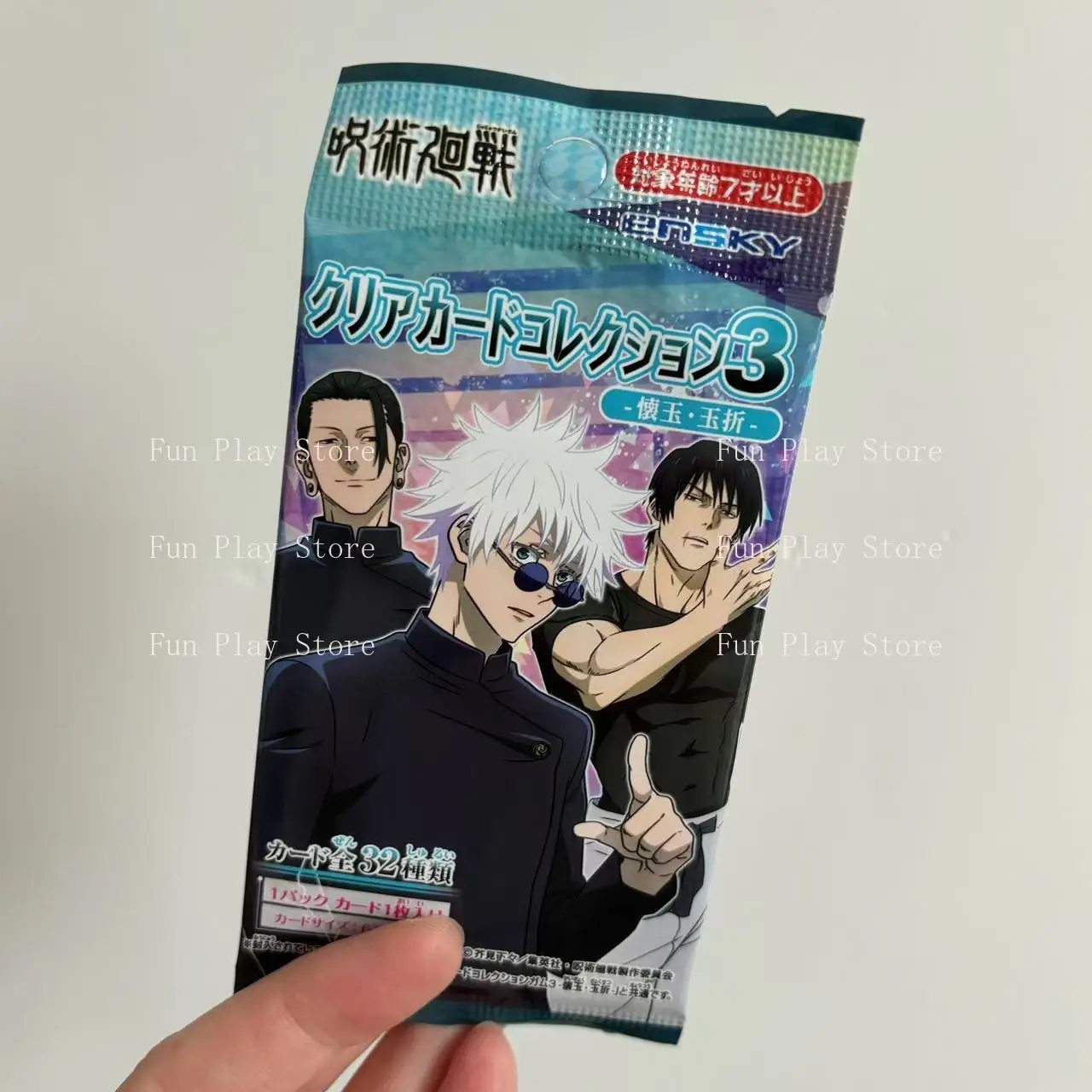 Original Jujutsu Kaisen Satoru Gojo Itadori Yuji Anime Sammelkarten Aufkleber Abzeichen Acryl-Anhänger Fan-Kollektion Geschenke