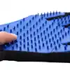 NONOR Rubber Pet Bath Brush Protection Silicone Cat Comb Glove Massage Grooming Dogs Cats supplies 2