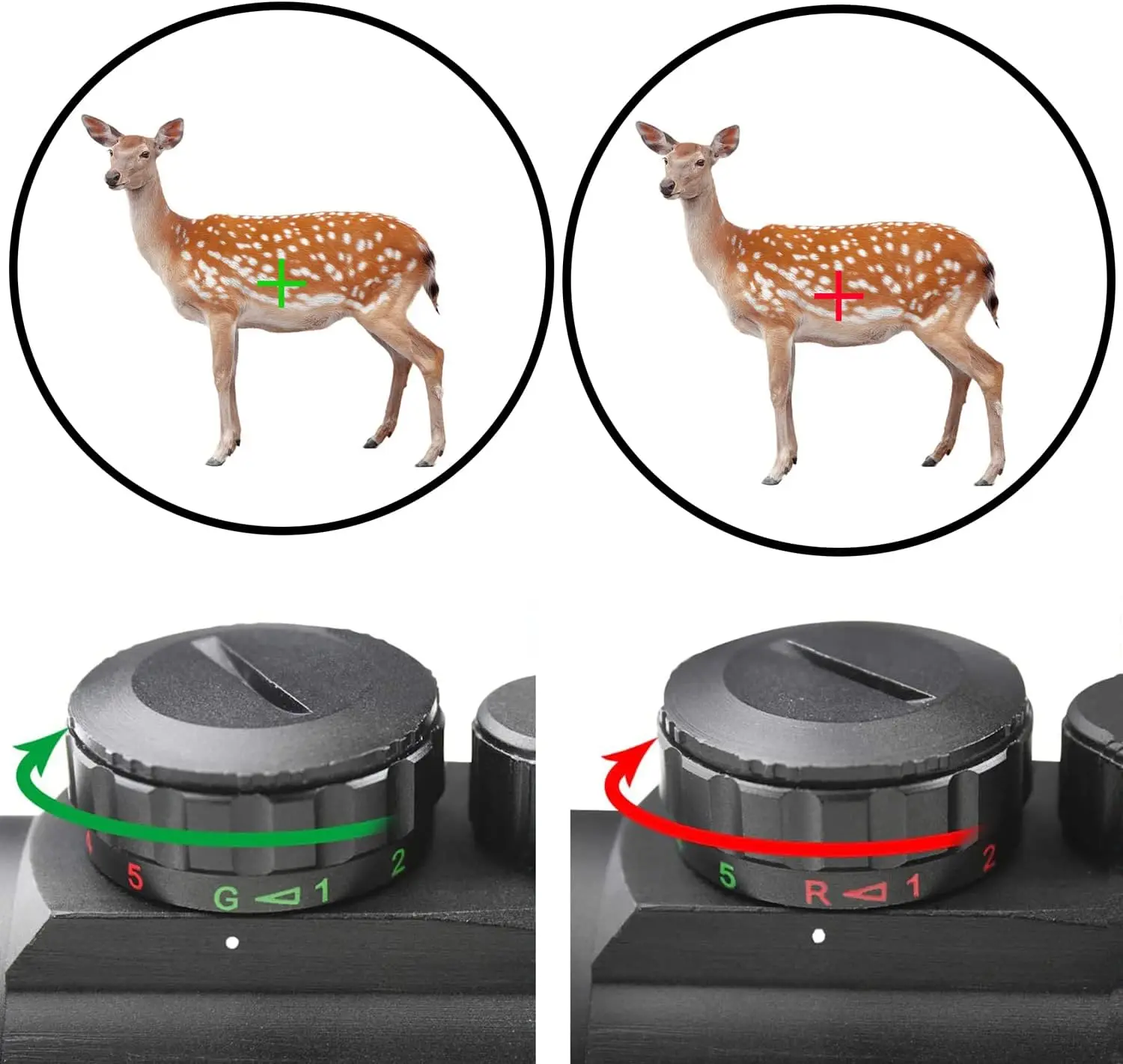 Tactical 1x40 1x30mm Reflex Red Green Dot Sight Riflescope with Free 11mm & 20mm Mount Rails