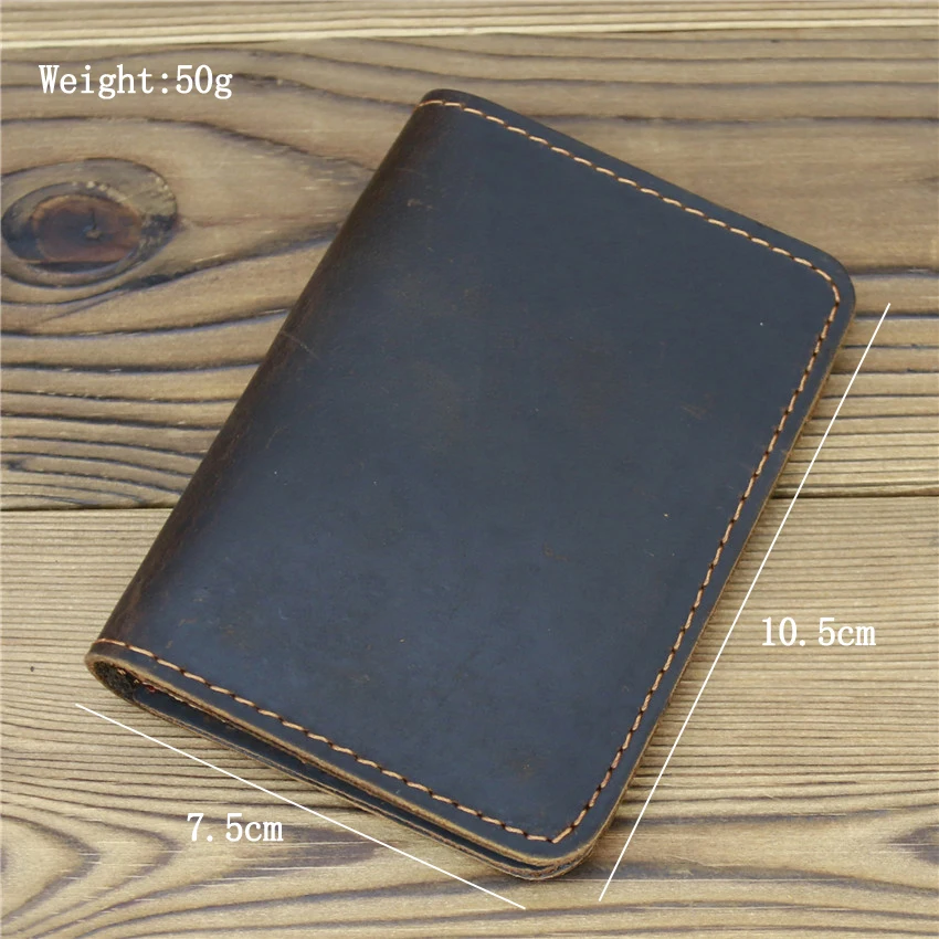 Vintage Real Leather Cowhide Card Holder and Cash Case