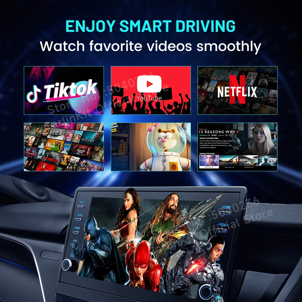 IBox Pro CarlinKit ̴ ī÷ Ai ڽ,  QCM2290, 3G + 32G,  ȵ̵ ڵ  ī÷ , ø IPTV Ʈ TV ڽ