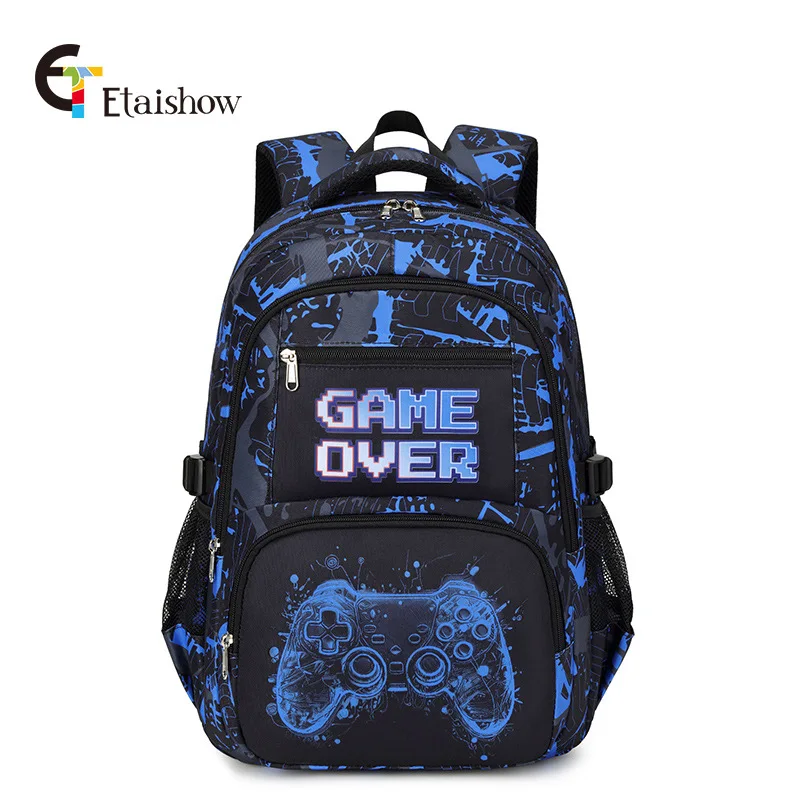 Backpack for Boy with Lunch Bag and Pencil Case 3pcs Boys School Bags for Elementary Student Teen Boys - 5