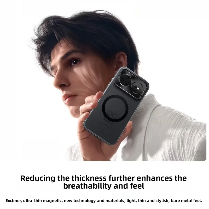 Magnetic Frosted Anti-Slip Acrylic Case with Shockproof Protection