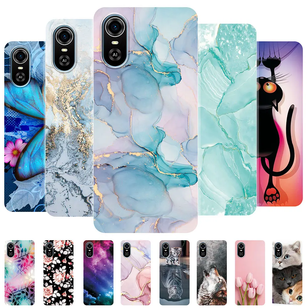  Phone Case for ZTE Blade A31 Plus (6.00 Inch), KJYF Shockproof  Shell Bumper for ZTE Blade A31 Plus, Anti-Scratch Clear Back Cover [Thin  Slim X Anti-Yellowing] - Mountain Flower : Cell