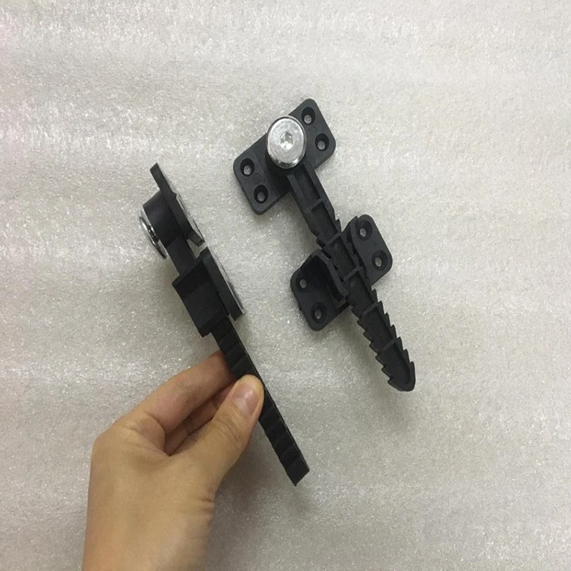 Sofa Interlocking Latch Furniture Couch Sofa Coated Plastic Invisible Connector Brackets Rotate 360 Degree, Black, 14x6cm