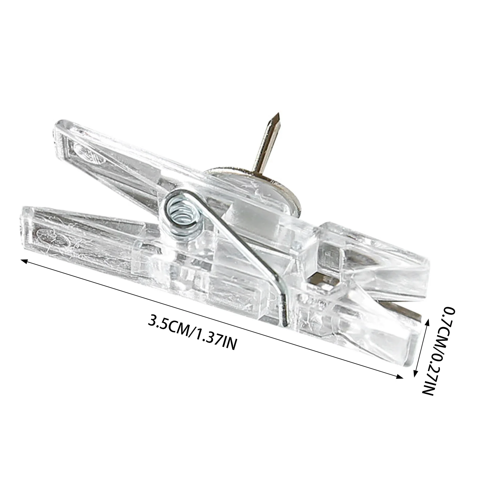 투명한 클립 푸시핀 독특한 디자인 학교 사무용품 클립 문서를 깨끗하게 유지하는 데 적합합니다.