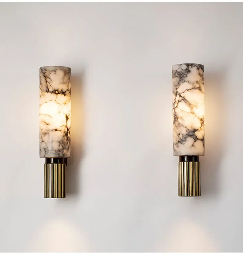 Description Picture 5 of itemChinese Style Postmodern Marble Wall Light ForLiving Room Bedroom Study Aisle Corridor Porch Indoor Lighting Room Decor
