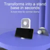 Compact Mini Fan Rechargeable Stand Small Pocket Fan with Three Wind Speeds Powerful Range Long-lasting Fan 4