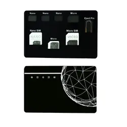 Compact SIM and MicroSD Card Storage Case with Ejector Pin Included