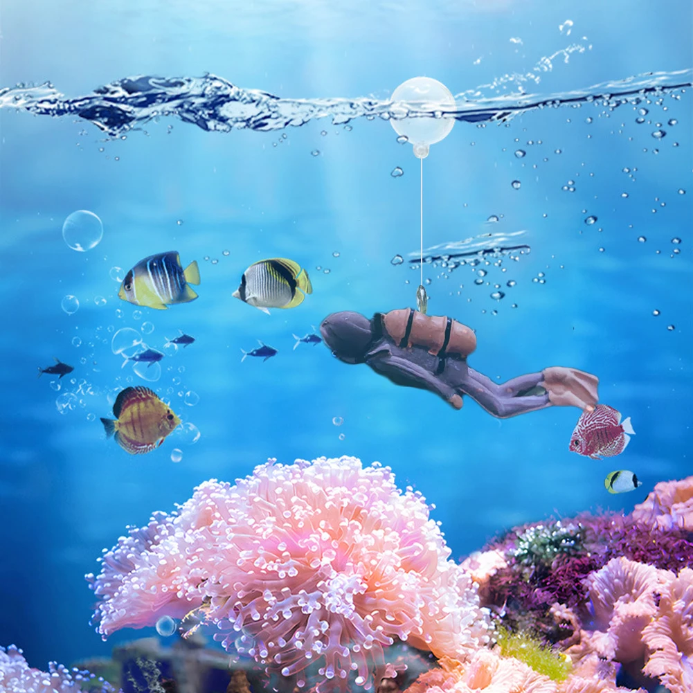 Home Aquarium Decoration Fish Tank Cartoon Ornaments Plants Stones Decor Turtle Accessory Aquarium For Fish Tank Accessories