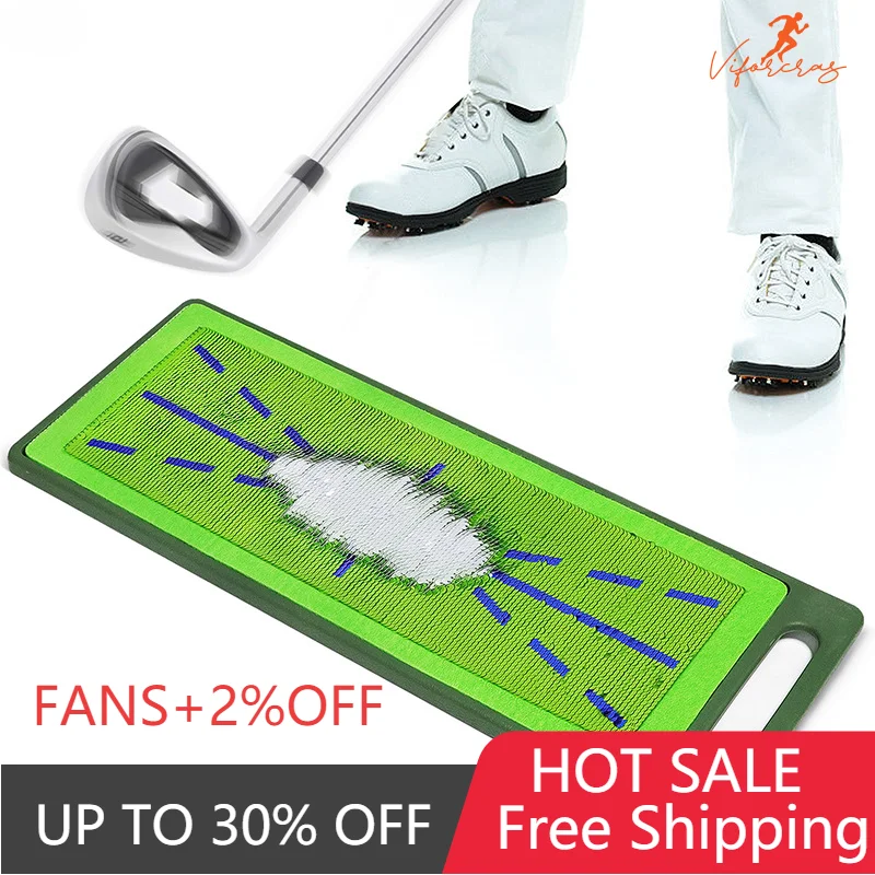 New Golf Swing Track Mat Practice Mat Hitting Trace Check Direction