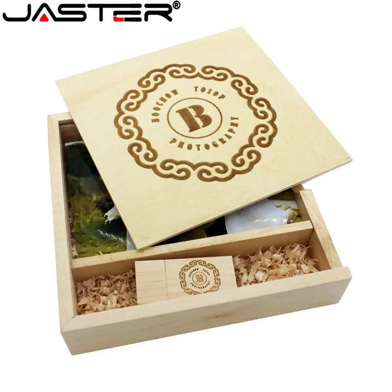 Jaster-álbum de Fotos Exclusivo com Caixa Usb Flash Drive 8gb 16gb 32gb 64gb 170x170x35 mm pc Logótipo Gratuito - Imagem 4