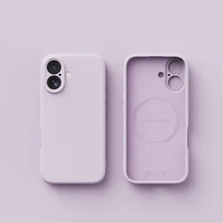 Enhanced Liquid Silicone Magnetic Phone Case with Magsafe Compatibility and Wireless Charging Matte Finish - iPhone 18 (Purple)