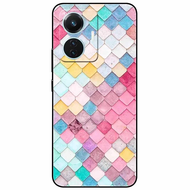 Starry Moon Black Silicone TPU Shockproof Case Cover