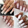 6/18pcs French Manicure Sticker 3D Gradient Color Nails Decals Self-Adhesive Lines Nail Art DIY Moon Shape Stencil Stickers 6