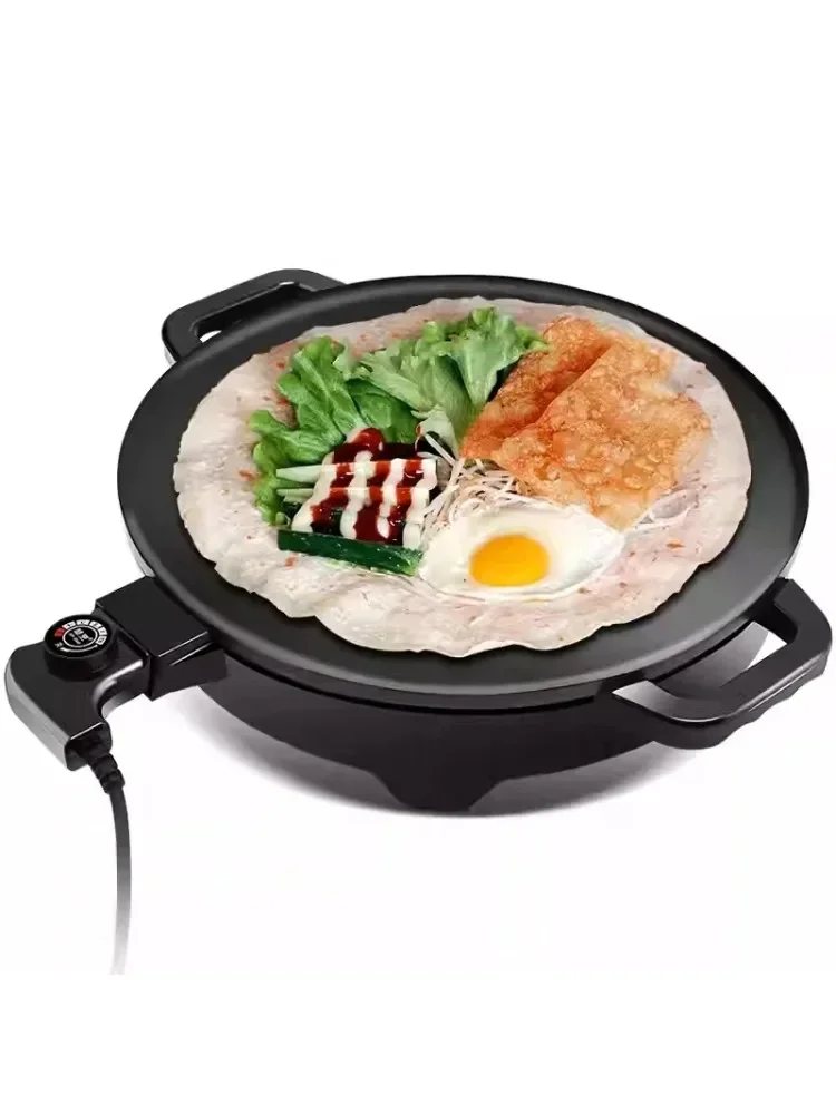 220V diameter 40CM circular commercial electric frying pan, non stick pancake pan with five levels of firepower adjustment 2