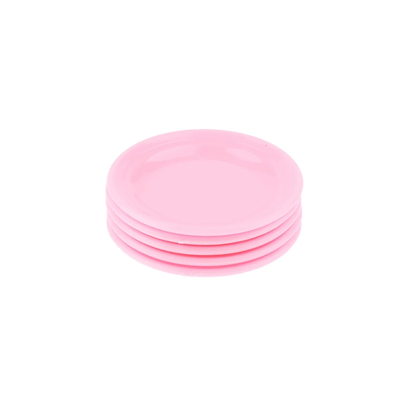 5Pcs 1/12 Doll House Miniature Food Plate Simulation Kitchen Dish Model Toys for Mini Decoration Dollhouse Accessories 5