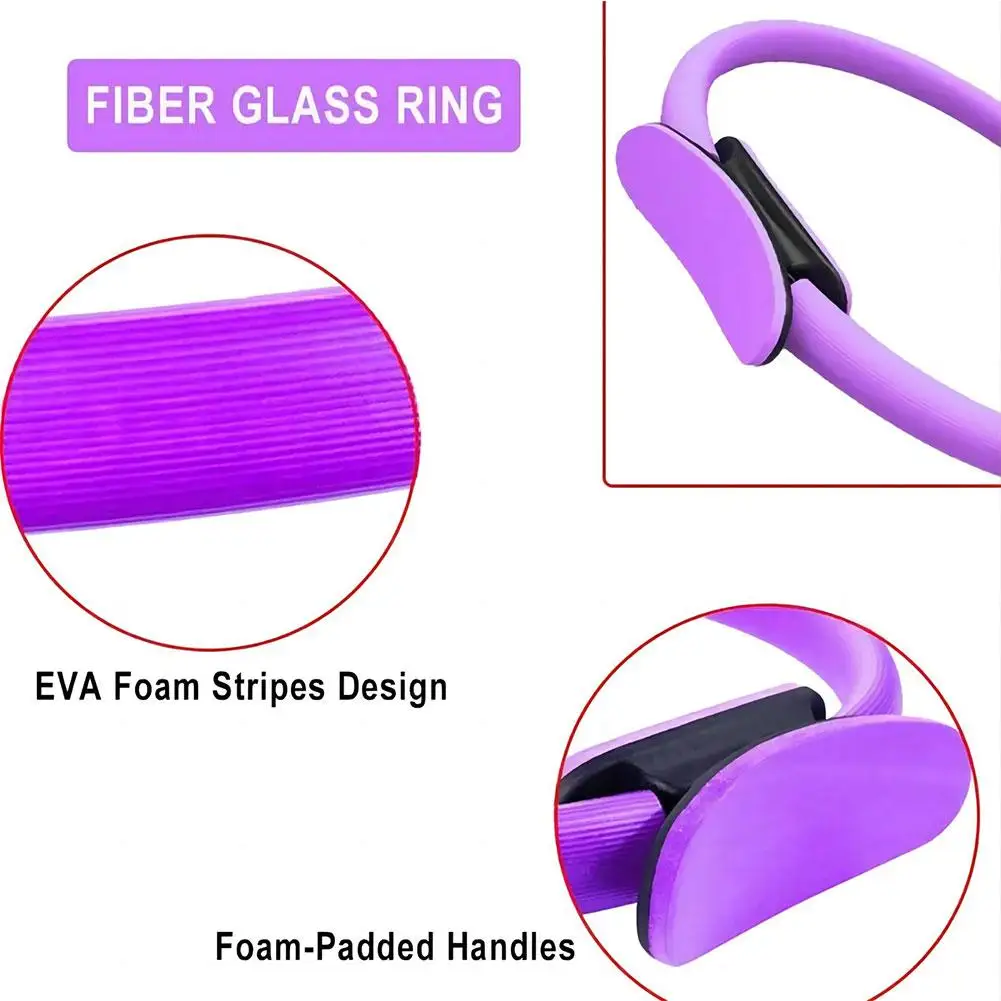 Yoga Fitness Circle Pilates Women Girl Exercise Home Resistance Elasticity Yoga Circle Gym Workout Pilates Accessories