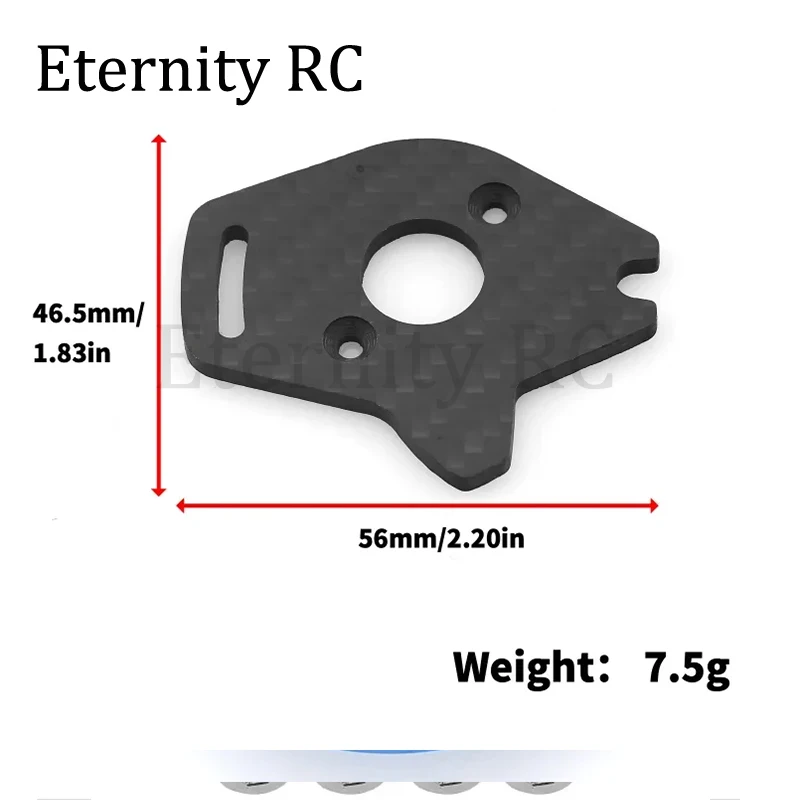 Carbon Fiber Motor Mount for Slash 4x4 VXL 1/10 RC Car Upgrade Parts Accessories