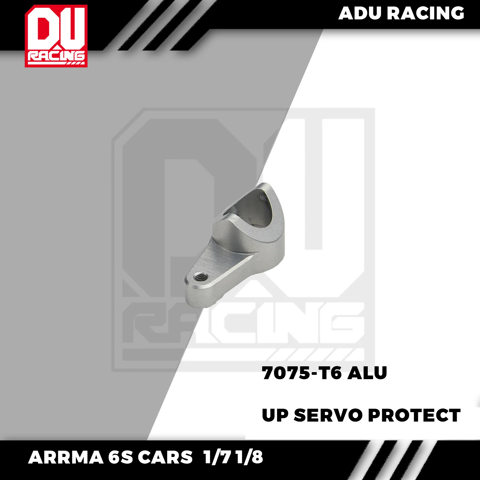 ADU RACING ARRMA 1/7 1/8 6S SERVO SAVER STEERING ARM 7075-T6 ALU