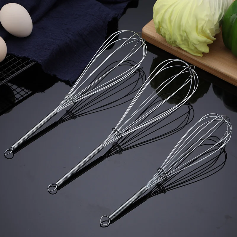 Multifunctional Rotary Manual Egg Beater Mixer Mini Kitchen Egg Whisk Bake Tool Agitator Stainless Steel Eco-Friendly 1Pcs