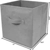 Foldable Storage Box Non-woven Clothes Fabric Bin Collapsible Cube Closet Drawers Organizer With Handle for Clothes,Sundries Box 2