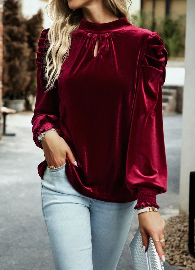 

Good Selling Casual and Comfortable Temperament, Outstanding Long Sleeved Commuting Girls T-Shirt Clothes In Stock