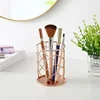 Cosmetics Makeup Brushes Storage Box Cylindrical Case Storage Lipstick Brush Pen Holder Organizer Wrought Iron Pen Storage 3
