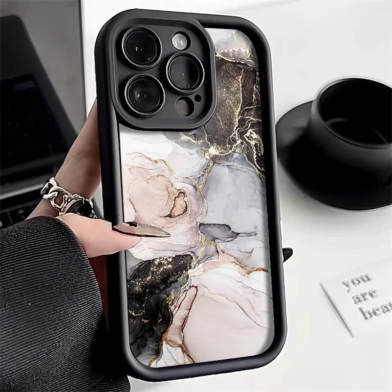 Vibrant Marble Soft Candy Color Phone Cover