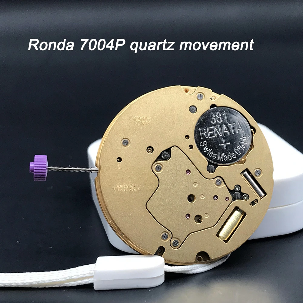Ronda 7004p/7004.p Golden Plated Watch Quartz Movement Top Quality