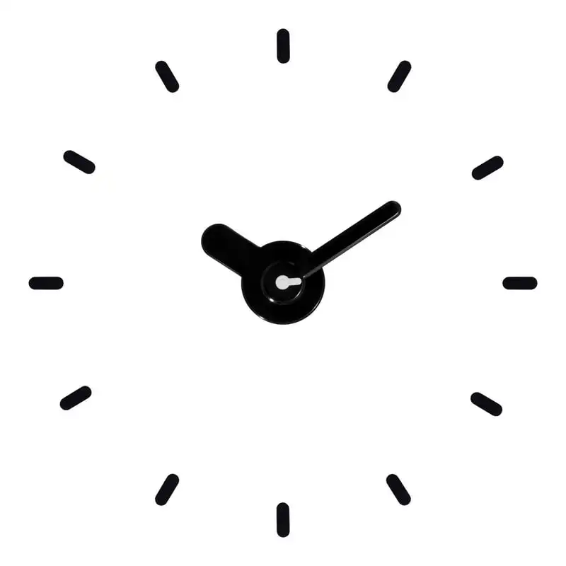 

- 24" Adjustable Floating Analog Silent Black Quartz Wall Clock, 404-3261-INT