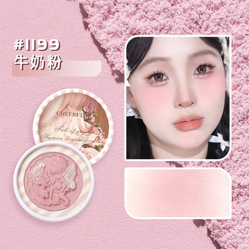 Colorrose Blush Makeup Angel Relief Blusher Palette Matte Mineral Powder Contour & Highlight Face for a Shimmery or Matte Finish powder blusher facial blusher