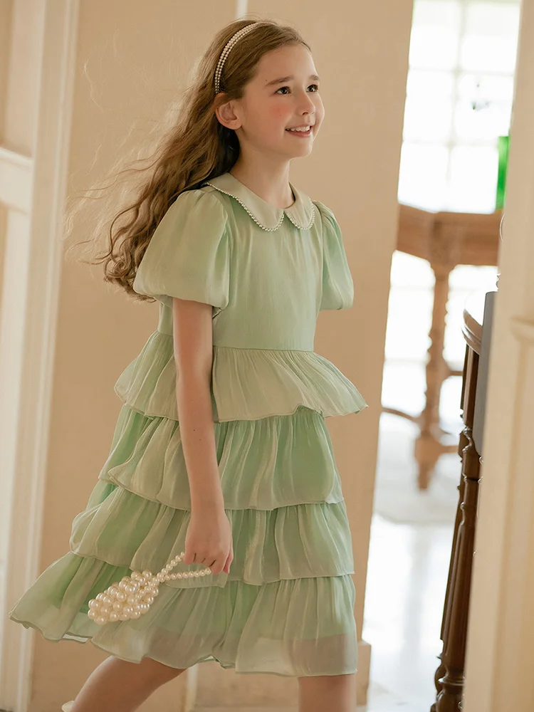 green emerald velvet dress Light Green Floral Embroidered Mini Dress - All Dresses main image 1