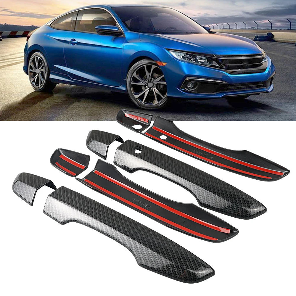 Auto-Außentürgriffabdeckungen für Honda Civic 10. Limousine/Fließheck/Typ R 2017–2019 mit Smart Entry-Schlüsselloch – Detail 5