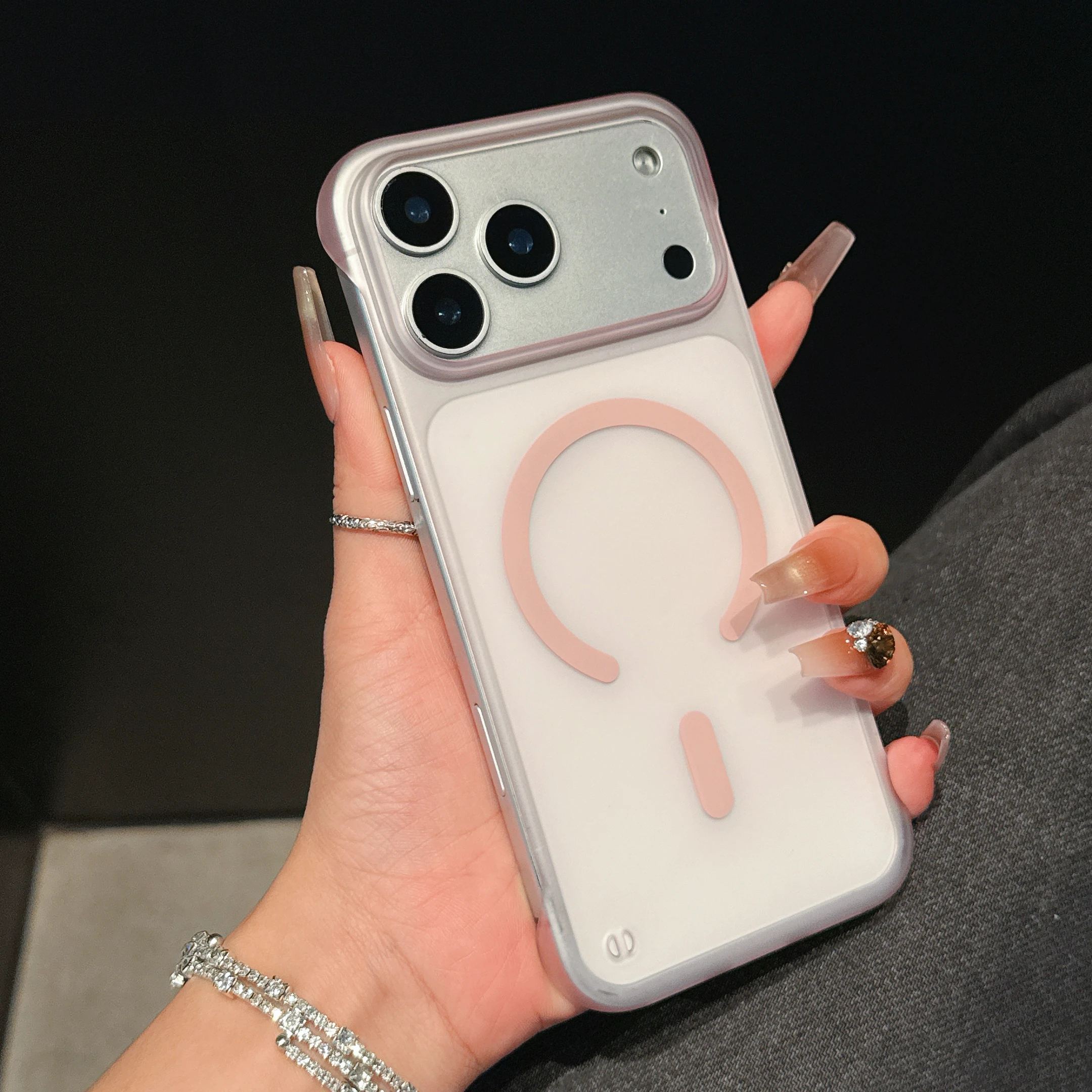 Ultra Thin Frameless Magnetic Matte Protection Phone Case