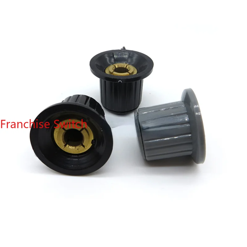10PCS Potentiometer Encoder Cap Plastic Knob  KYP25-18-6J Band Switch Universal Circular D-shaped Shaft