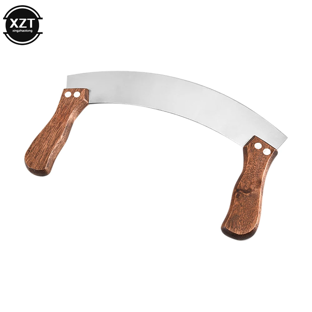 Kitchen Tools Vegetable Chopper Stainless Steel Vegetable Nougat Knife Home Herb Pizza Cutter Baking Tools
