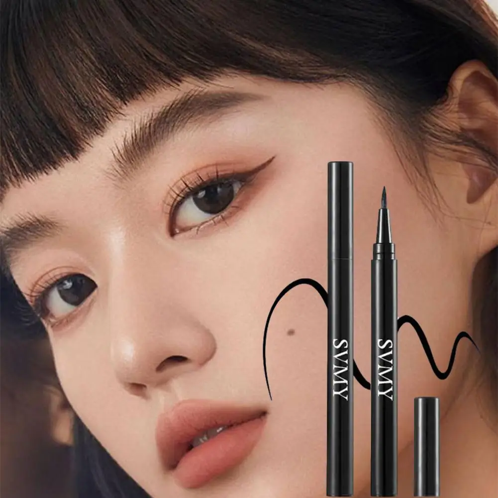 

1pcs Black Liquid Eyeliner Waterproof Long Lasting Pencil Natural Drying Quick Bloom Not Eye Liner Eyeliner Cosmetic Liquid A0K1