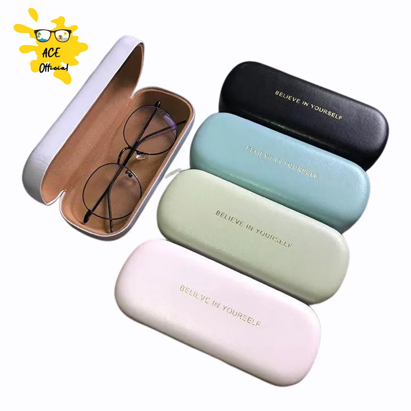 Solid Color Eyewear Cases Bags Eye Glasses Pouches Cases Unisex