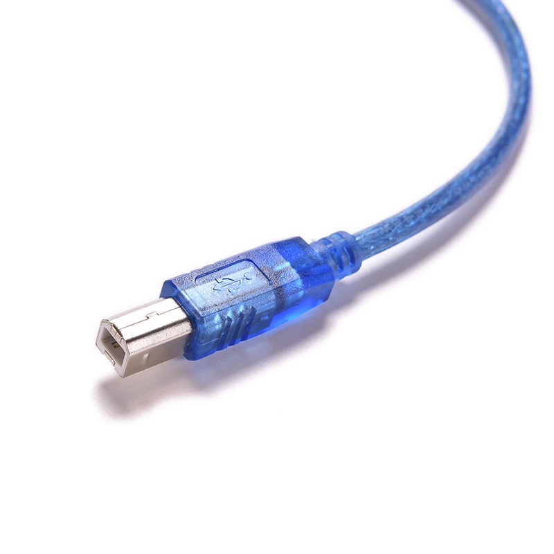 Transparent Double Shielded USB 2.0 Printer Cable for High Speed Printing