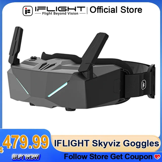 iFlight Skyviz Goggles Integrated FPV Analog Goggles Micro-OLED 100Hz with Race/Freestyle FOV Modes 1