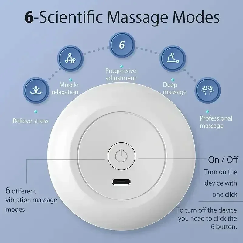 Mini Portable Massage Gun Deep Tissue Percussion Handheld Muscle Massager for Athletes Body Back Pain Relief
