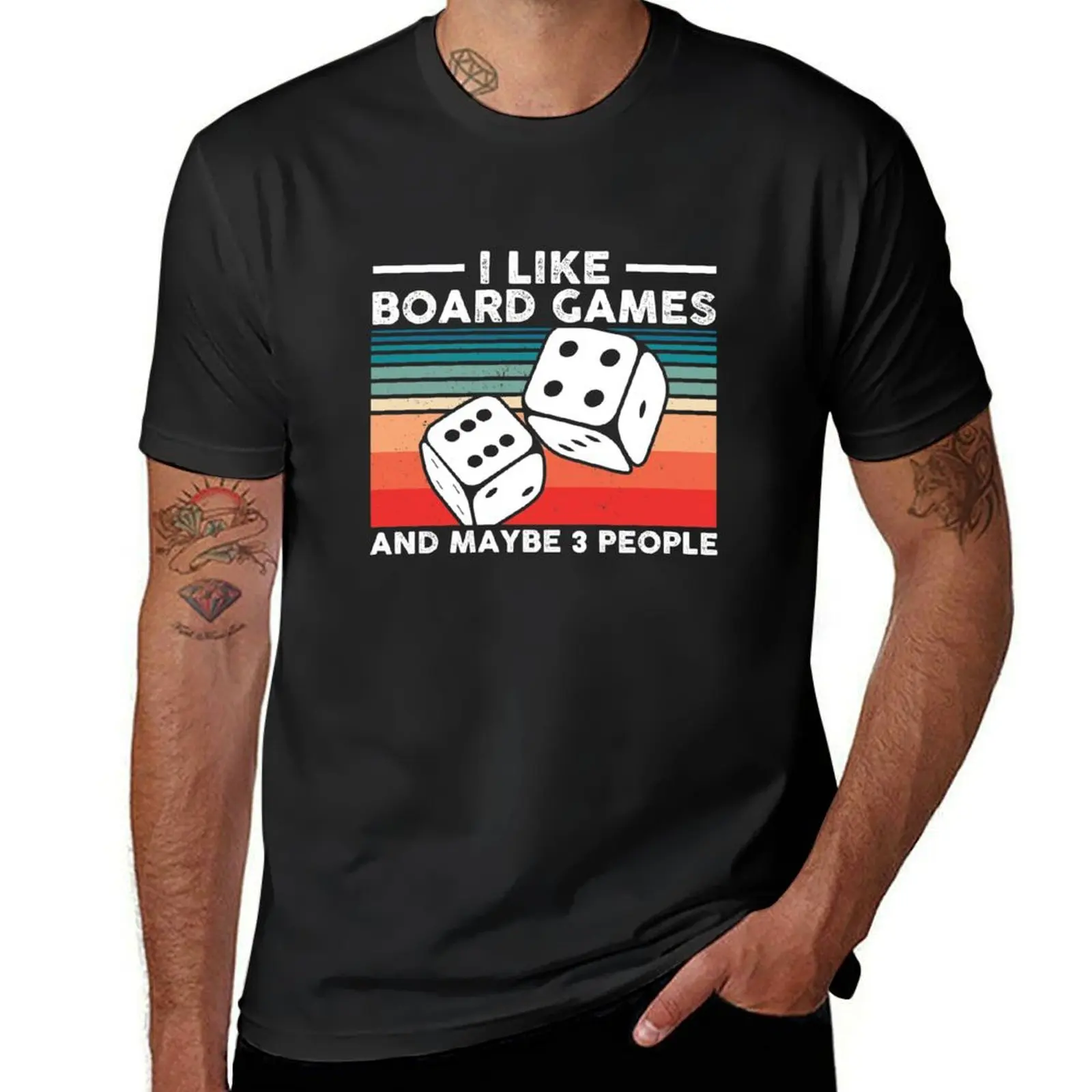 

I Like Board Games And Maybe 3 People Funnny Quote T-Shirt blacks vintage clothes cute tops mens graphic t-shirts big and tall