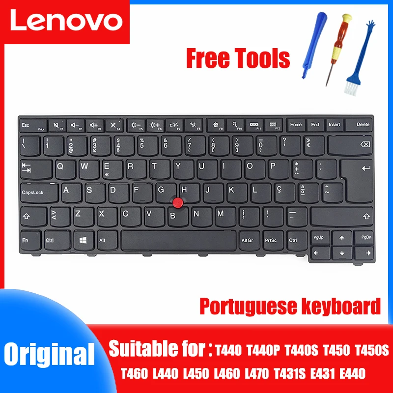 

Portugal Keyboard for Lenovo ThinkPad E440 E431 T440 T460 T440 T450S L440 L450 L460 L470 Laptop Portuguese Layout