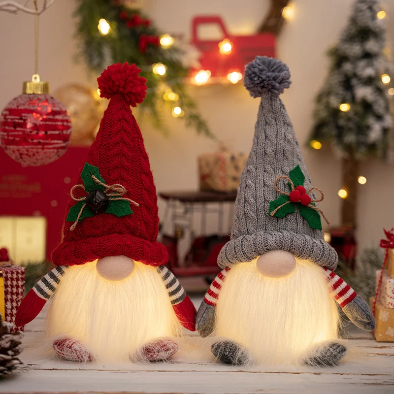

Рождественская Кукла Gnome со светодиодной подсветкой, 28 см