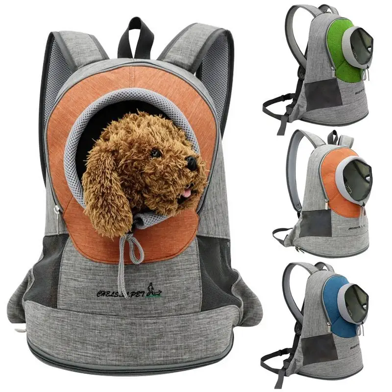 

Pet Dog Cat Outdoor Travel Breathable Bag Dog Adjustment Backpack Safety Mesh Bag Dog Bicycle Hiking Shopping Supplies